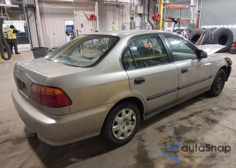 2000 Honda Civic Lx из США, поврежденный, VIN 1HGEJ6676YL014863